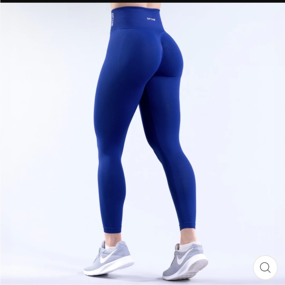 DFYNE Scrunch Sculpt Impact Leggings Enchanted Blue - Picture 4 of 10